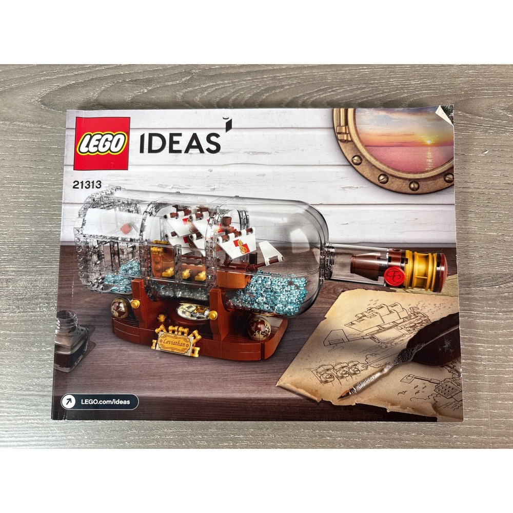 LEGO Ideas 21313 Ship in a Bottle Leviathan Instruction Manual Only 2018